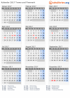 Kalender 2017 mit Ferien und Feiertagen Troms und Finnmark