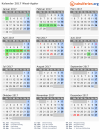 Kalender 2017 mit Ferien und Feiertagen West-Agder