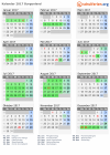 Kalender 2017 mit Ferien und Feiertagen Burgenland