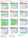 Kalender 2017 mit Ferien und Feiertagen Niederösterreich