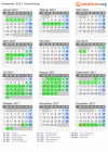 Kalender 2017 mit Ferien und Feiertagen Vorarlberg