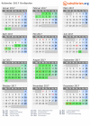 Kalender 2017 mit Ferien und Feiertagen Großpolen