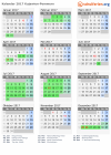 Kalender 2017 mit Ferien und Feiertagen Kujawien-Pommern