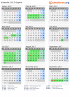 Kalender 2017 mit Ferien und Feiertagen Oppeln