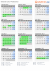 Kalender 2017 mit Ferien und Feiertagen Podlachien