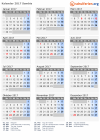 Kalender 2017 mit Ferien und Feiertagen Sambia
