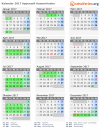 Kalender 2017 mit Ferien und Feiertagen Appenzell Ausserrhoden
