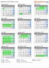 Kalender 2017 mit Ferien und Feiertagen Basel-Land
