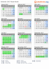 Kalender 2017 mit Ferien und Feiertagen Basel-Stadt