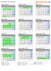 Kalender 2017 mit Ferien und Feiertagen Glarus