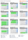 Kalender 2017 mit Ferien und Feiertagen Graubünden