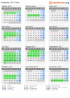 Kalender 2017 mit Ferien und Feiertagen Jura