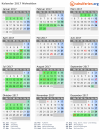 Kalender 2017 mit Ferien und Feiertagen Nidwalden