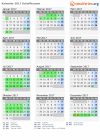 Kalender 2017 mit Ferien und Feiertagen Schaffhausen