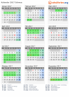 Kalender 2017 mit Ferien und Feiertagen Schwyz