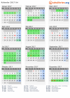 Kalender 2017 mit Ferien und Feiertagen Uri