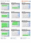Kalender 2017 mit Ferien und Feiertagen Waadt