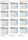 Kalender 2017 mit Ferien und Feiertagen Südsudan