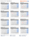Kalender 2017 mit Ferien und Feiertagen Tadschikistan