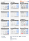 Kalender 2017 mit Ferien und Feiertagen Mährisch Schönberg