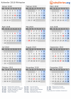 Kalender 2018 mit Ferien und Feiertagen Äthiopien