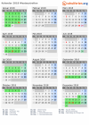 Kalender 2018 mit Ferien und Feiertagen Westaustralien