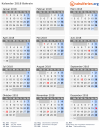 Kalender 2018 mit Ferien und Feiertagen Bahrain