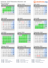 Kalender 2018 mit Ferien und Feiertagen Föderation Bosnien und Herzegowina