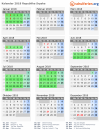 Kalender 2018 mit Ferien und Feiertagen Republika Srpska