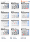 Kalender 2018 mit Ferien und Feiertagen Chile