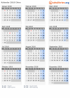 Kalender 2018 mit Ferien und Feiertagen China