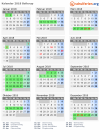 Kalender 2018 mit Ferien und Feiertagen Ballerup