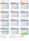 Kalender 2018 mit Ferien und Feiertagen Favrskov