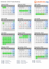 Kalender 2018 mit Ferien und Feiertagen Frederiksberg