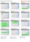 Kalender 2018 mit Ferien und Feiertagen Frederikshavn