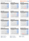 Kalender 2018 mit Ferien und Feiertagen Guldborgsund