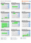 Kalender 2018 mit Ferien und Feiertagen Holstebro
