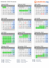 Kalender 2018 mit Ferien und Feiertagen Horsens