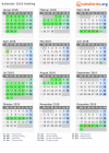 Kalender 2018 mit Ferien und Feiertagen Kolding
