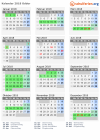 Kalender 2018 mit Ferien und Feiertagen Odder