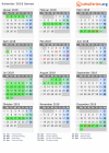 Kalender 2018 mit Ferien und Feiertagen Samsø