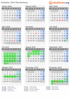 Kalender 2018 mit Ferien und Feiertagen Skanderborg