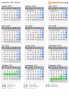 Kalender 2018 mit Ferien und Feiertagen Skive
