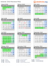 Kalender 2018 mit Ferien und Feiertagen Rheinland-Pfalz