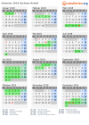 Kalender 2018 mit Ferien und Feiertagen Sachsen-Anhalt