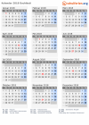 Kalender 2018 mit Ferien und Feiertagen Dschibuti