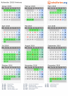 Kalender 2018 mit Ferien und Feiertagen Amiens