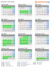 Kalender 2018 mit Ferien und Feiertagen Dijon