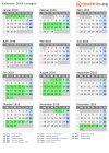 Kalender 2018 mit Ferien und Feiertagen Limoges