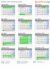 Kalender 2018 mit Ferien und Feiertagen Flevoland (nord)